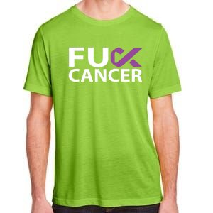 Fuck Pancreatic Cancer F U Fu Purple Ribbon Cancer Awareness Gift Adult ChromaSoft Performance T-Shirt