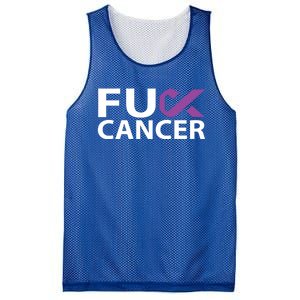 Fuck Pancreatic Cancer F U Fu Purple Ribbon Cancer Awareness Gift Mesh Reversible Basketball Jersey Tank