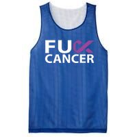 Fuck Pancreatic Cancer F U Fu Purple Ribbon Cancer Awareness Gift Mesh Reversible Basketball Jersey Tank