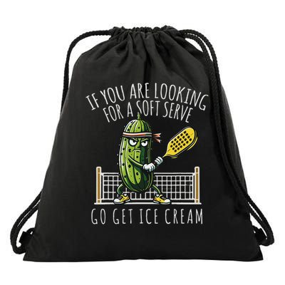 Funny Pickleball Coach Funny Pickleball Player Paddleball Lover Drawstring Bag
