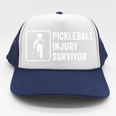 Funny Pickleball Coach With Saying Pickleball Injury Survivor Gift Trucker Hat