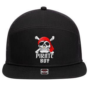 Funny Pirate Costume Theme Party Halloween 7 Panel Mesh Trucker Snapback Hat