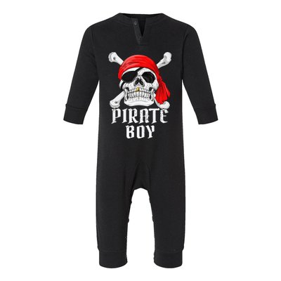 Funny Pirate Costume Theme Party Halloween Infant Fleece One Piece