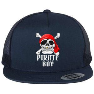 Funny Pirate Costume Theme Party Halloween Flat Bill Trucker Hat