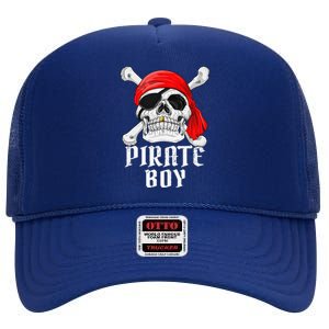 Funny Pirate Costume Theme Party Halloween High Crown Mesh Back Trucker Hat