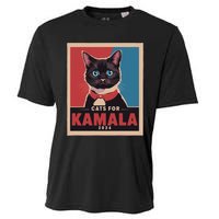 Funny Political Cats For Kamala Gift Cooling Performance Crew T-Shirt