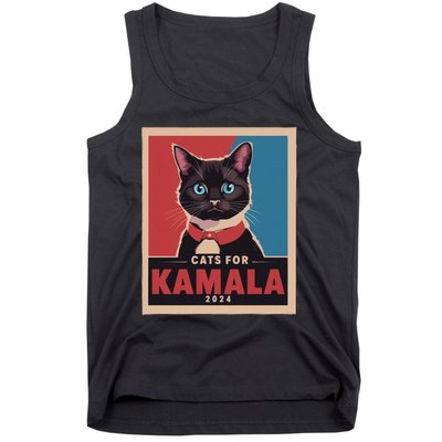 Funny Political Cats For Kamala Gift Tank Top