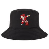 Funny Pickleball Christmas Santa Playing Pickleball Cool Comfort Performance Bucket Hat