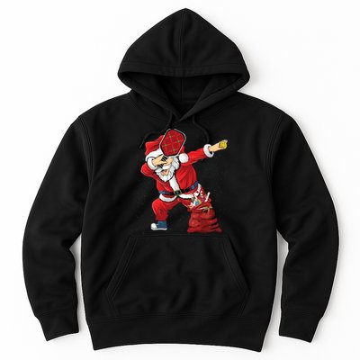 Funny Pickleball Christmas Santa Playing Pickleball Hoodie