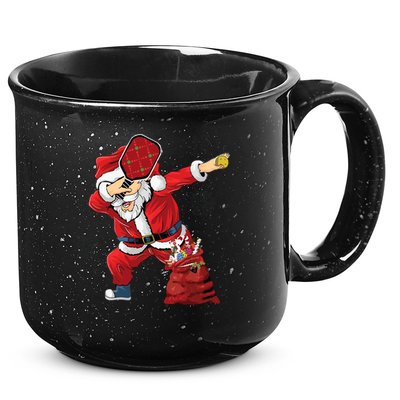 Funny Pickleball Christmas Santa Playing Pickleball 15oz Campfire Ceramic Mug