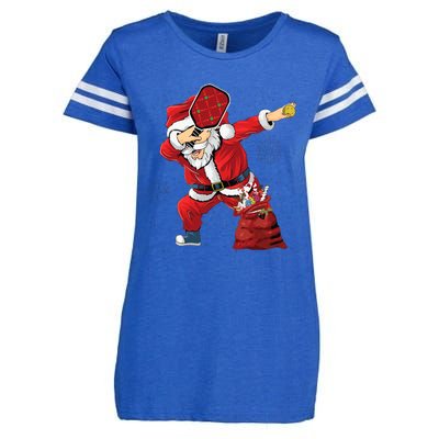 Funny Pickleball Christmas Santa Playing Pickleball Enza Ladies Jersey Football T-Shirt