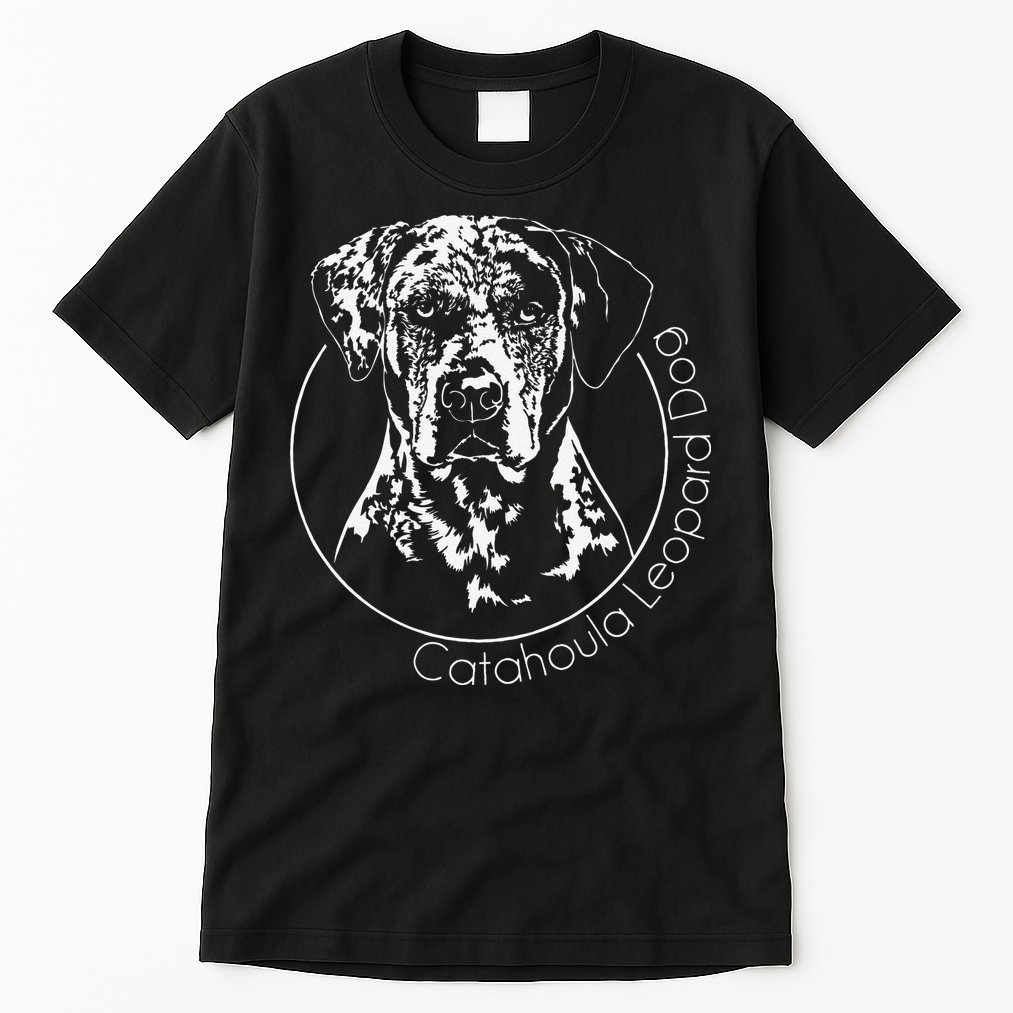 Funny Proud Catahoula Leopard Dog Portrait Gift Present Tall T-Shirt