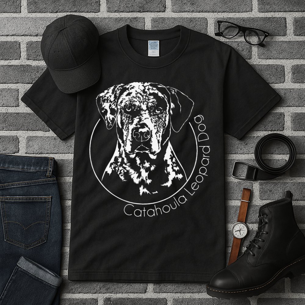 Funny Proud Catahoula Leopard Dog Portrait Gift Present Tall T-Shirt