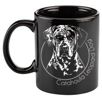 Funny Proud Catahoula Leopard Dog Portrait Gift Present 11oz C Handle Ceramic Mug