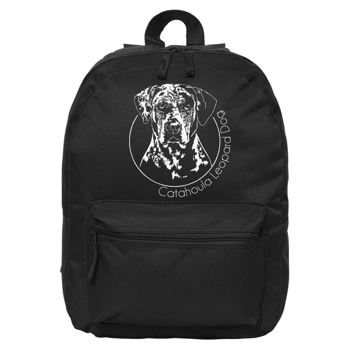 Funny Proud Catahoula Leopard Dog Portrait Gift Present 16 in Basic Backpack