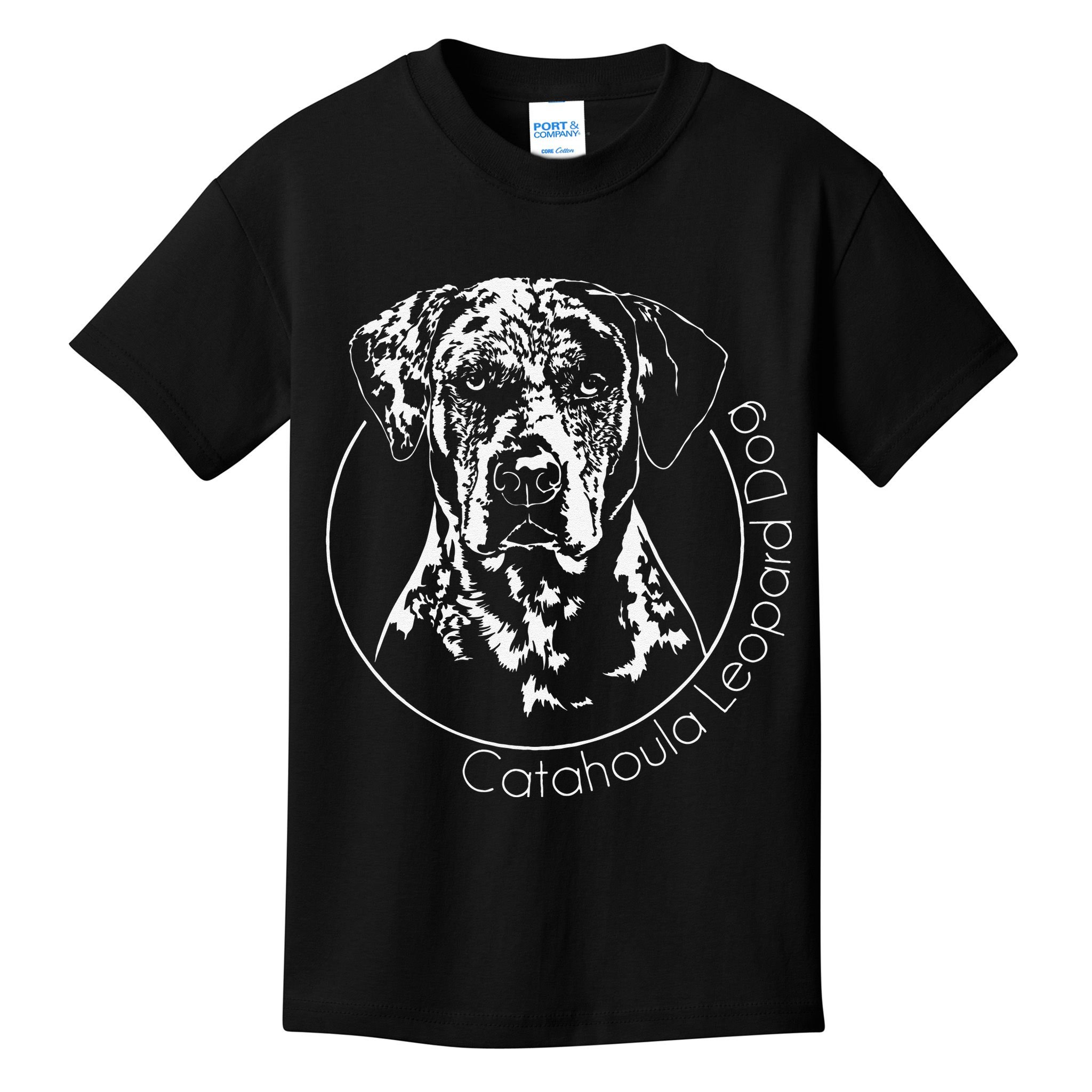 Funny Proud Catahoula Leopard Dog Portrait Gift Present Kids T-Shirt