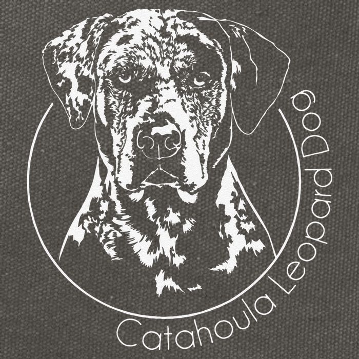 Funny Proud Catahoula Leopard Dog Portrait Gift Present Cotton Canvas Backpack