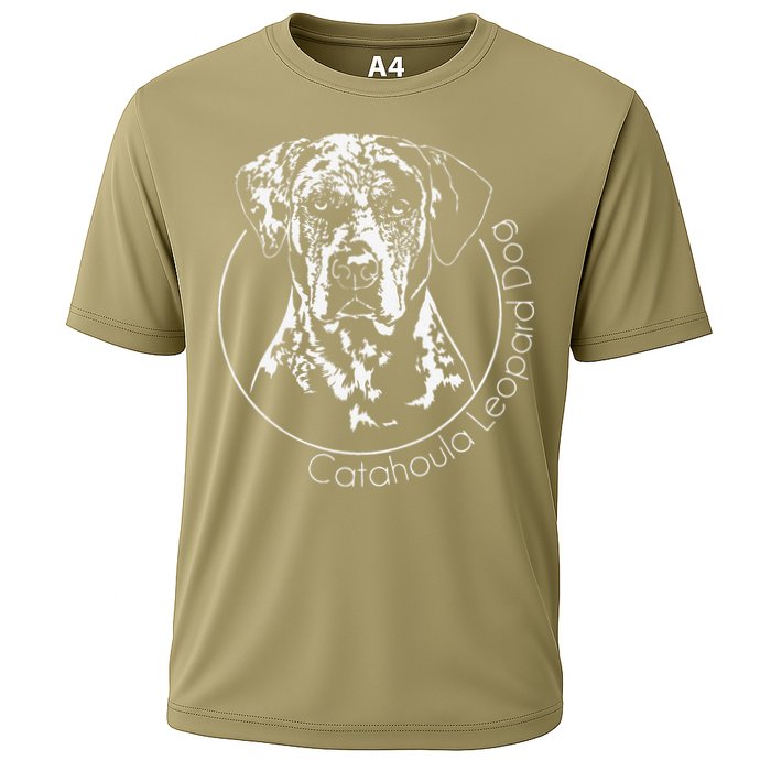 Funny Proud Catahoula Leopard Dog Portrait Gift Present Cooling Performance Crew T-Shirt