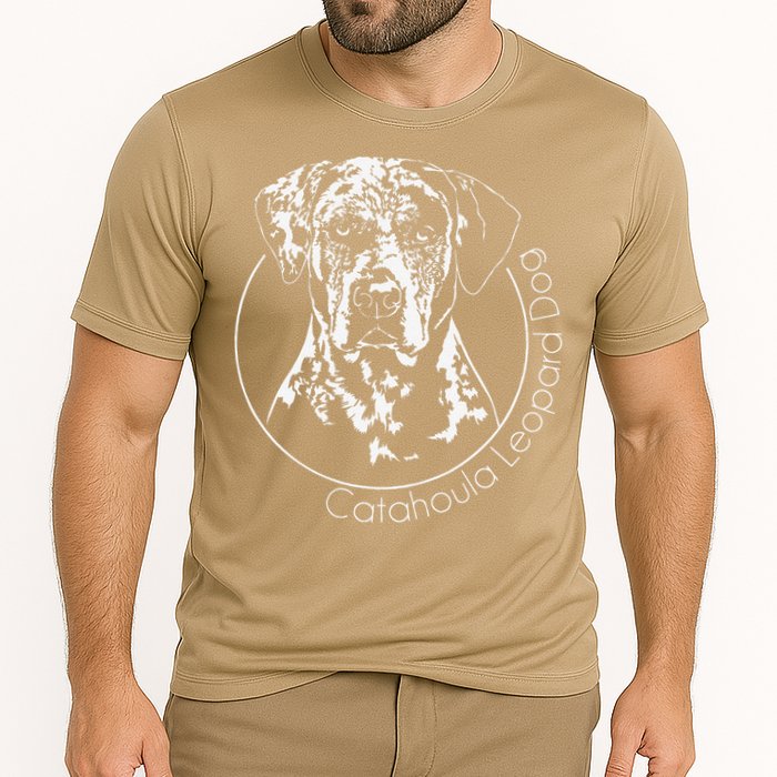 Funny Proud Catahoula Leopard Dog Portrait Gift Present Cooling Performance Crew T-Shirt