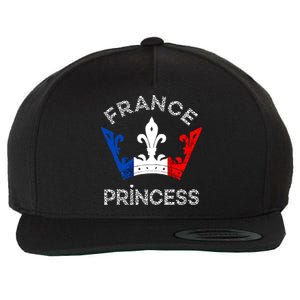 France Princess Crown French Flag French Pride French Roots Wool Snapback Cap