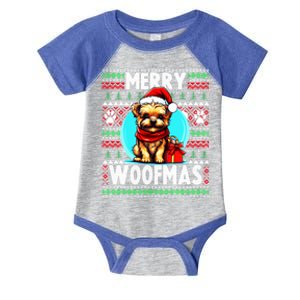 Fur Parent Christmas Yorkshire Terrier Ugly Christmas Gift Infant Baby Jersey Bodysuit