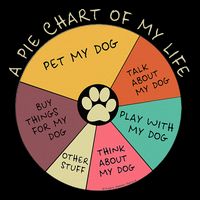 Funny Pie Chart Day In The Life Of A Dog Lover Flat Bill Trucker Hat