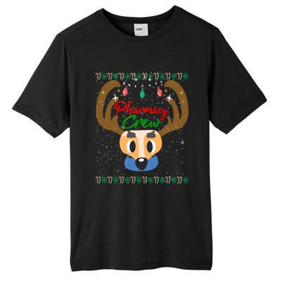 Funny Pharmacy Crew Christmas Pharmacist Reindeer Xmas Gift Tall Fusion ChromaSoft Performance T-Shirt