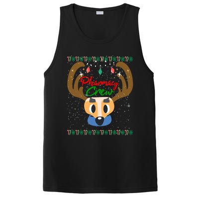 Funny Pharmacy Crew Christmas Pharmacist Reindeer Xmas Gift PosiCharge Competitor Tank