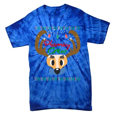 Funny Pharmacy Crew Christmas Pharmacist Reindeer Xmas Gift Tie-Dye T-Shirt