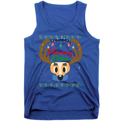 Funny Pharmacy Crew Christmas Pharmacist Reindeer Xmas Gift Tank Top