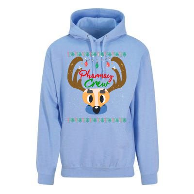 Funny Pharmacy Crew Christmas Pharmacist Reindeer Xmas Gift Unisex Surf Hoodie