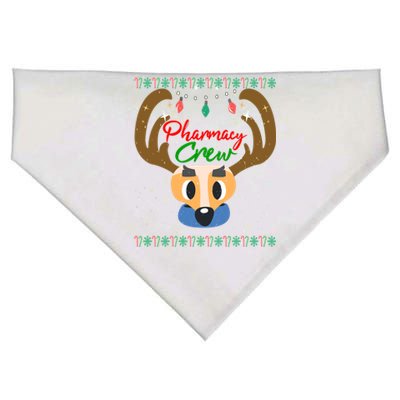 Funny Pharmacy Crew Christmas Pharmacist Reindeer Xmas Gift USA-Made Doggie Bandana