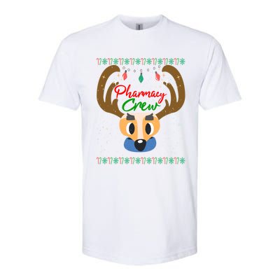 Funny Pharmacy Crew Christmas Pharmacist Reindeer Xmas Gift Softstyle CVC T-Shirt