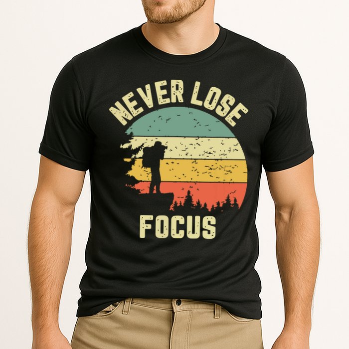 Funny Photographer Camera Never Lose Focus Photography Cooling Performance Crew T-Shirt