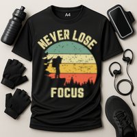 Funny Photographer Camera Never Lose Focus Photography Cooling Performance Crew T-Shirt