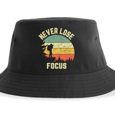 Funny Photographer Camera Never Lose Focus Photography Sustainable Bucket Hat