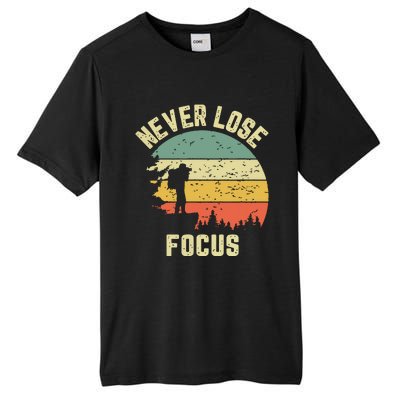 Funny Photographer Camera Never Lose Focus Photography Tall Fusion ChromaSoft Performance T-Shirt