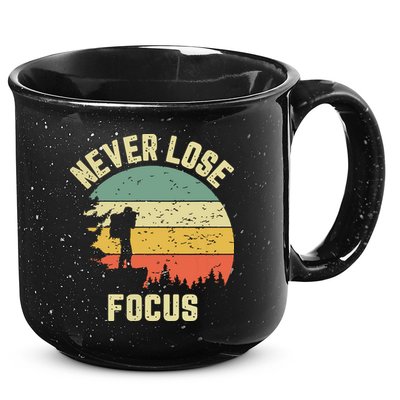 Funny Photographer Camera Never Lose Focus Photography 15oz Campfire Ceramic Mug