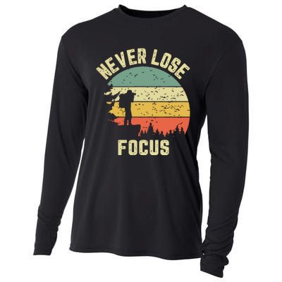 Funny Photographer Camera Never Lose Focus Photography Cooling Performance Long Sleeve Crew