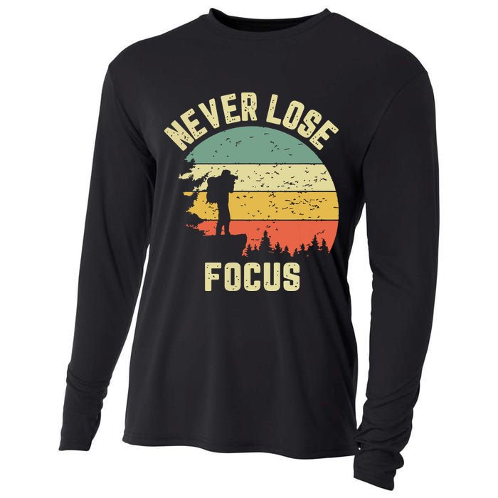 Funny Photographer Camera Never Lose Focus Photography Cooling Performance Long Sleeve Crew