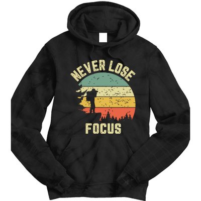 Funny Photographer Camera Never Lose Focus Photography Tie Dye Hoodie