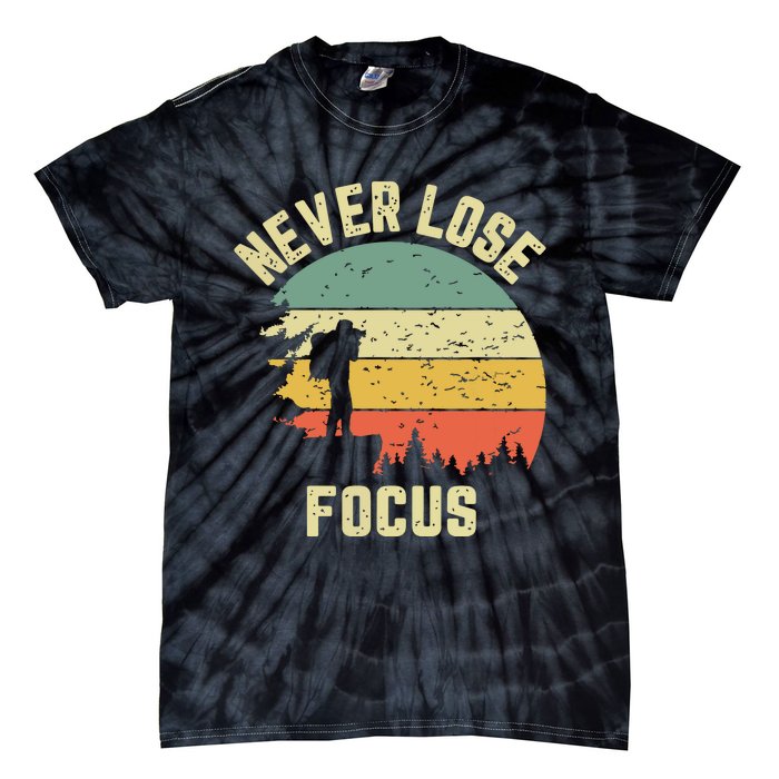 Funny Photographer Camera Never Lose Focus Photography Tie-Dye T-Shirt