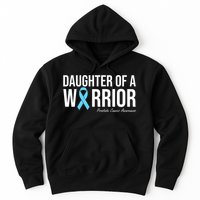 Family Prostate Cancer Awareness Light Blue Daughter Warrior Hoodie