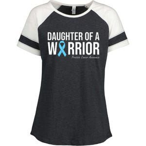 Family Prostate Cancer Awareness Light Blue Daughter Warrior Enza Ladies Jersey Colorblock Tee