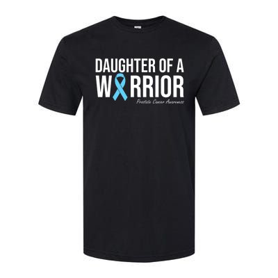 Family Prostate Cancer Awareness Light Blue Daughter Warrior Softstyle CVC T-Shirt