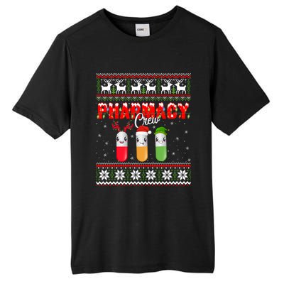 Funny Pharmacy Crew Funny Pills Merry Christmas Ugly Sweater Cute Gift Tall Fusion ChromaSoft Performance T-Shirt