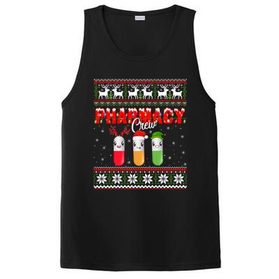 Funny Pharmacy Crew Funny Pills Merry Christmas Ugly Sweater Cute Gift PosiCharge Competitor Tank