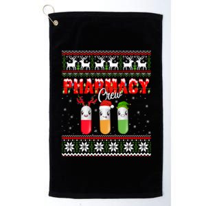 Funny Pharmacy Crew Funny Pills Merry Christmas Ugly Sweater Cute Gift Platinum Collection Golf Towel