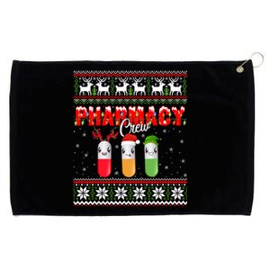 Funny Pharmacy Crew Funny Pills Merry Christmas Ugly Sweater Cute Gift Grommeted Golf Towel