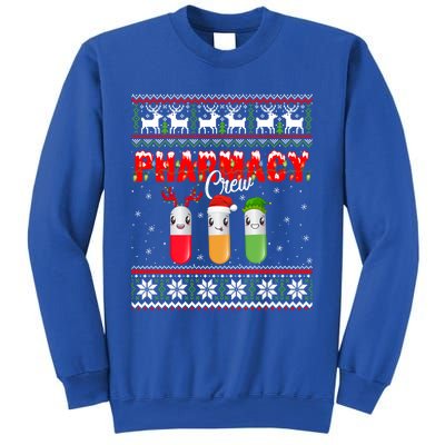 Funny Pharmacy Crew Funny Pills Merry Christmas Ugly Sweater Cute Gift Sweatshirt